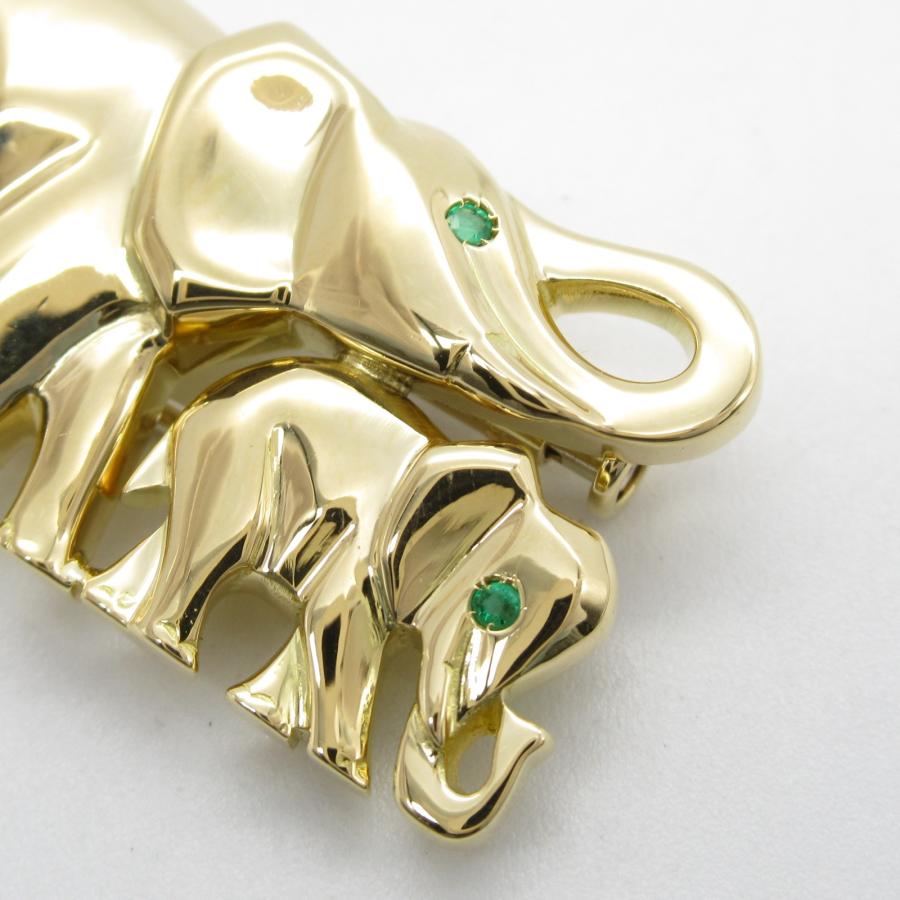 Cartier（カルティエ） キャンディ エメラルド(ゾウ) ブローチ
