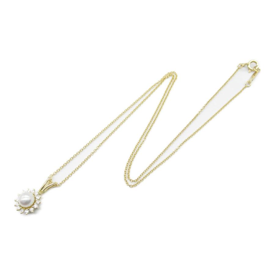 TIFFANY&CO ティファニー 750 パール 2Pダイヤ ネックレス 【公式通販】