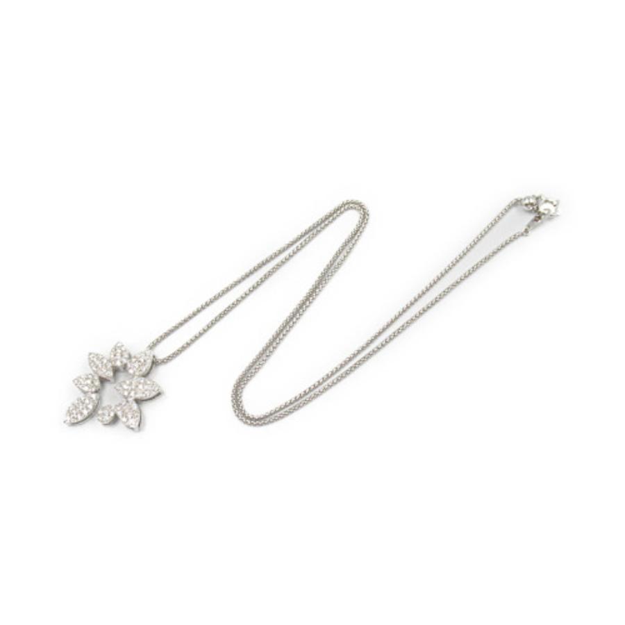 ジュエリー ダイヤ ネックレス ブランドオフ JEWELRY K18WG（ホワイト  