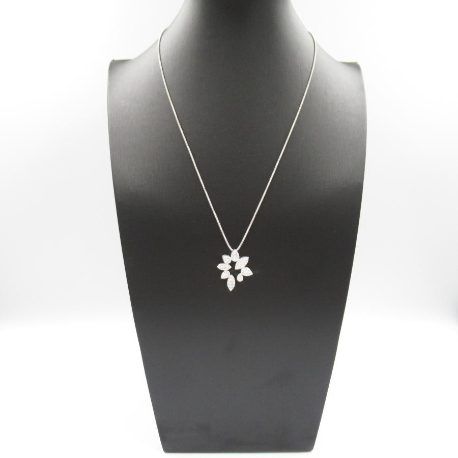 ジュエリー ダイヤ ネックレス ブランドオフ JEWELRY K18WG（ホワイト  