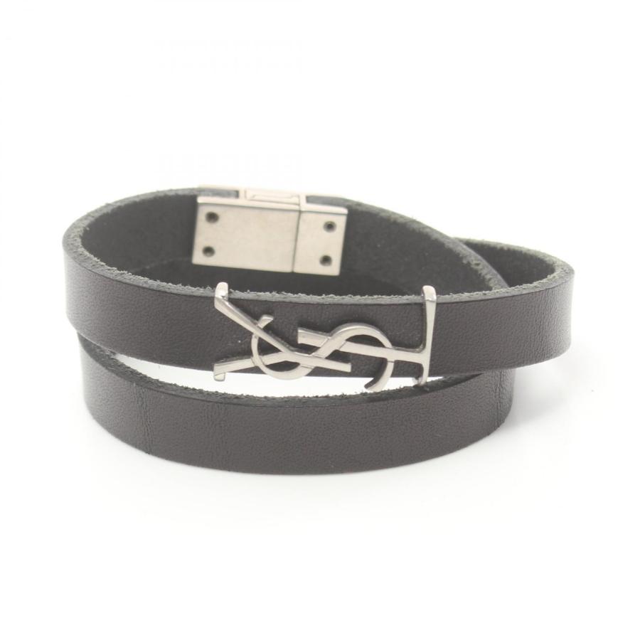 サンローラン ブランドオフ SAINT LAURENT レザー ブレスレット 中古