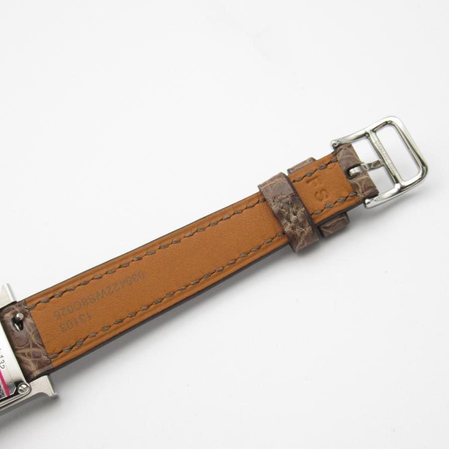 HERMES エルメス Hウォッチミニ ダイヤベゼル ブランドオフ HERMES エルメス Hウォッチミニ ダイヤベゼル ブランドオフ