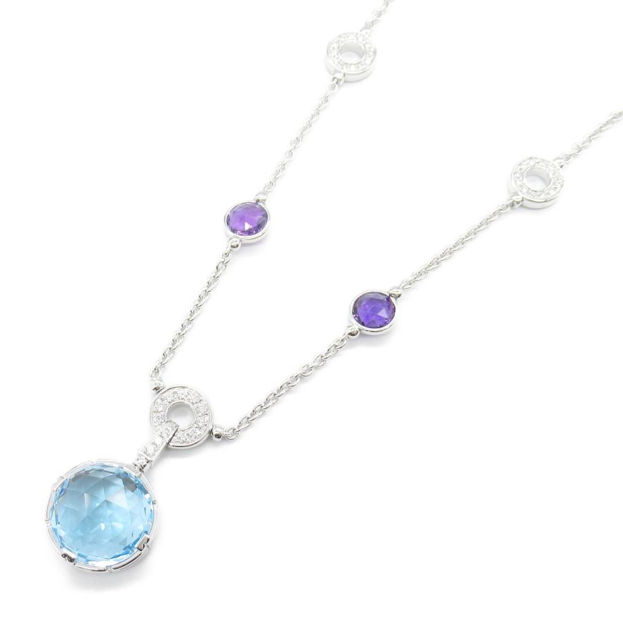 BVLGARI（ブルガリ） パレンテシ カクテル ブルートパーズ ネックレス
