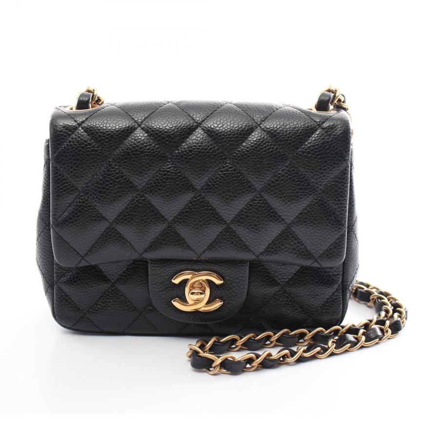 CHANEL（シャネル） ミニマトラッセ ブランドオフ キャビアスキン(グレ