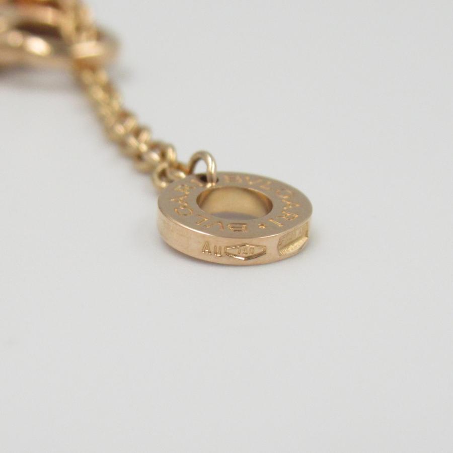 10/美品 ブルガリ ブルガリブルガリ K18PG ダイヤ ネックレス ブルガリ K18PG パヴェダイヤネックレス ブルガリブルガリ 28.4g