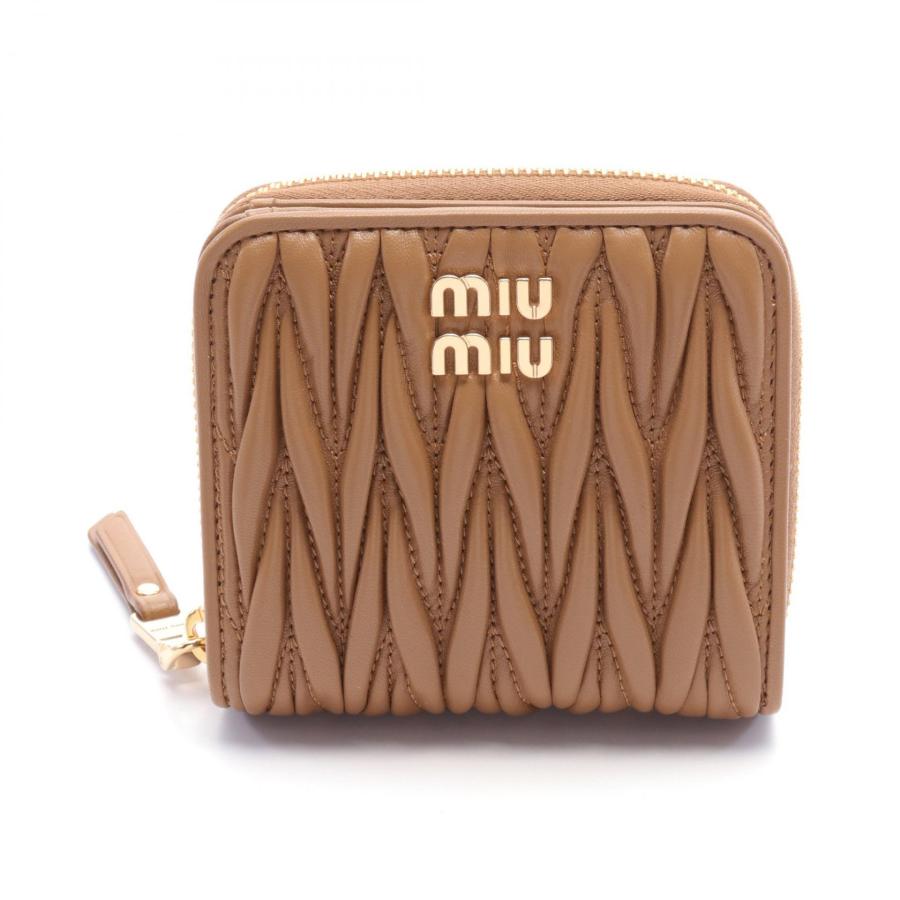 miumiu マテラッセ　MATELASSE miu MIU ミュウミュウ MATELASSE BI-FOLLD WALLET マテラッセ 二