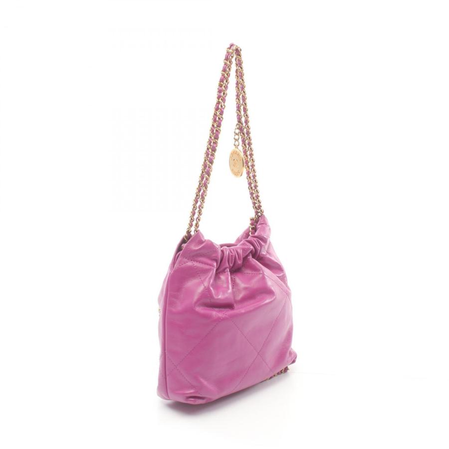 CHANEL シャネル 22 ミニ ブランドオフ レザー ショルダーバッグ CHANEL シャネル 22 ミニ ブランドオフ レザー ショルダーバッグ