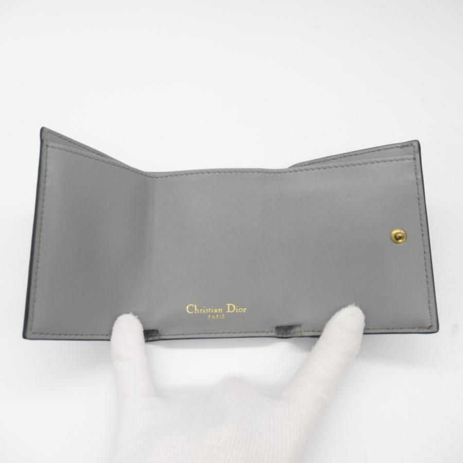 ディオール サドル 三つ折り財布 ブランドオフ Dior レザー 中古