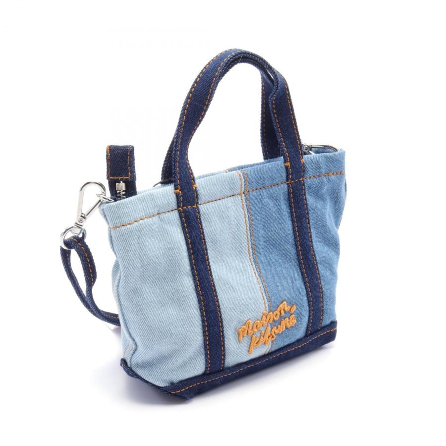 メゾンキツネ ミニトート ブランドオフ MAISON KITSUNE デニム トート