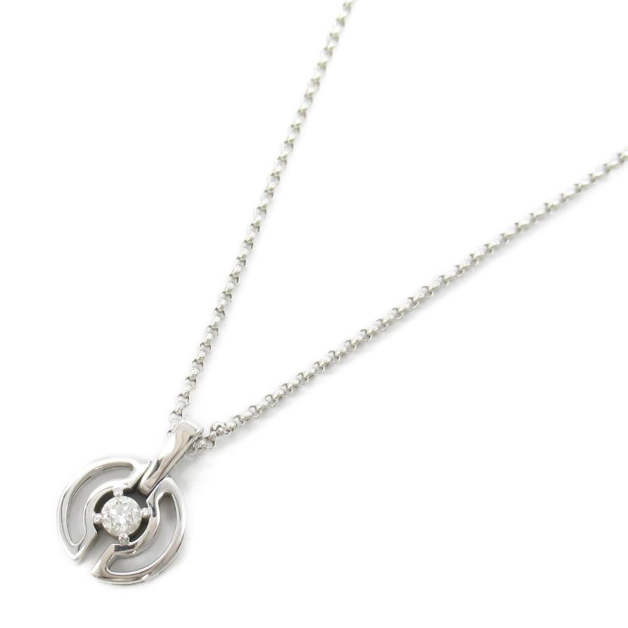 ブルガリ BVLGARI パレンテシ パヴェダイヤ ネックレス K18WG BVLGARI（ブルガリ） パレンテシ ダイヤ ネックレス ブランドオフ