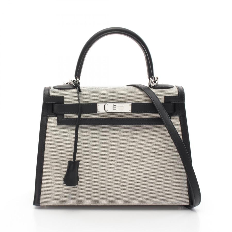 HERMES（エルメス） ケリー28 ブランドオフ キャンバス ハンドバッグ