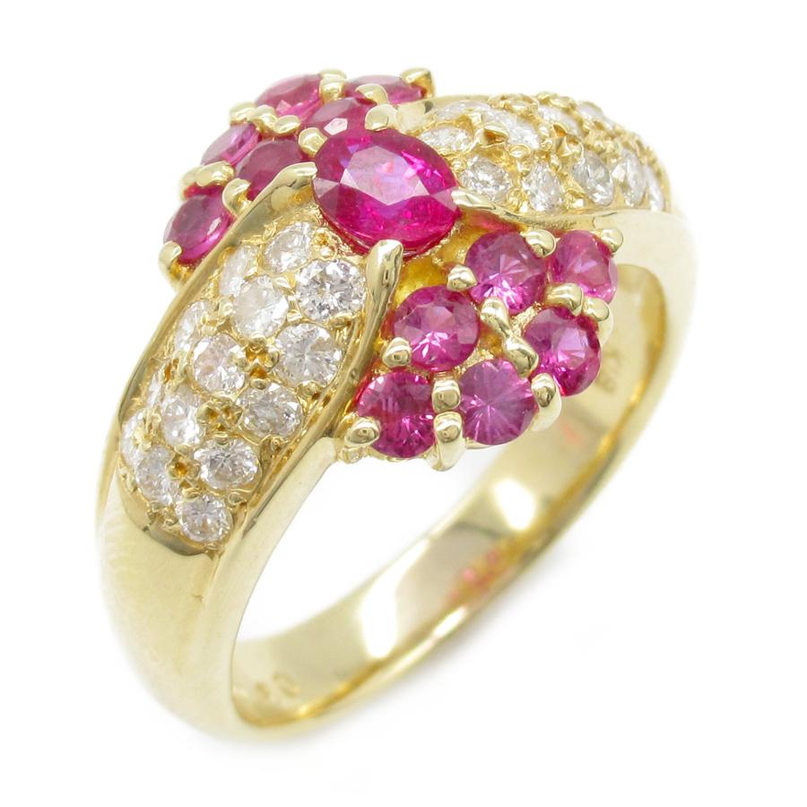 ジュエリー ルビー ダイヤモンド リング ブランドオフ JEWELRY K18