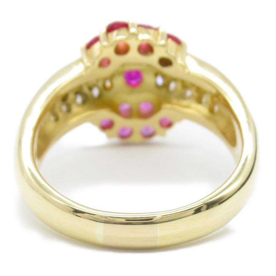ジュエリー ルビー ダイヤモンド リング ブランドオフ JEWELRY K18