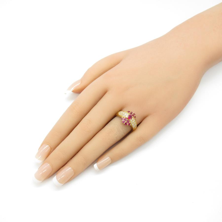 ジュエリー ルビー ダイヤモンド リング ブランドオフ JEWELRY K18