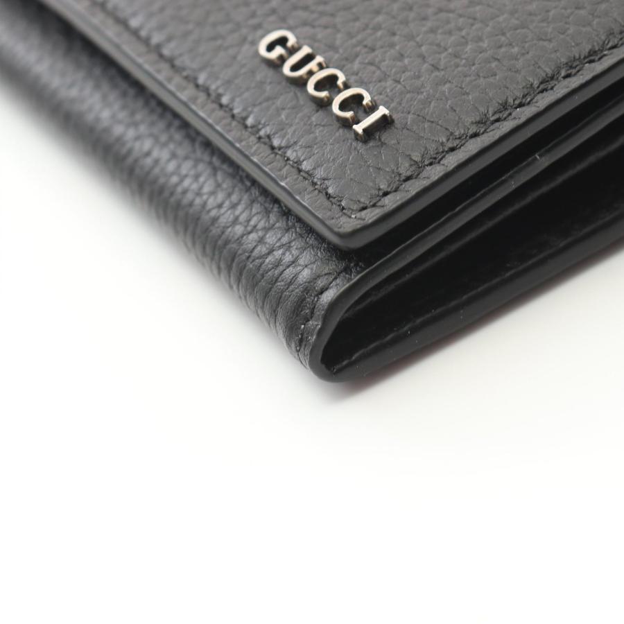GUCCI グッチ ブランドオフ レザー 二つ折り長財布 中古 メンズ GUCCI グッチ ブランドオフ レザー 二つ折り長財布 中古 メンズ