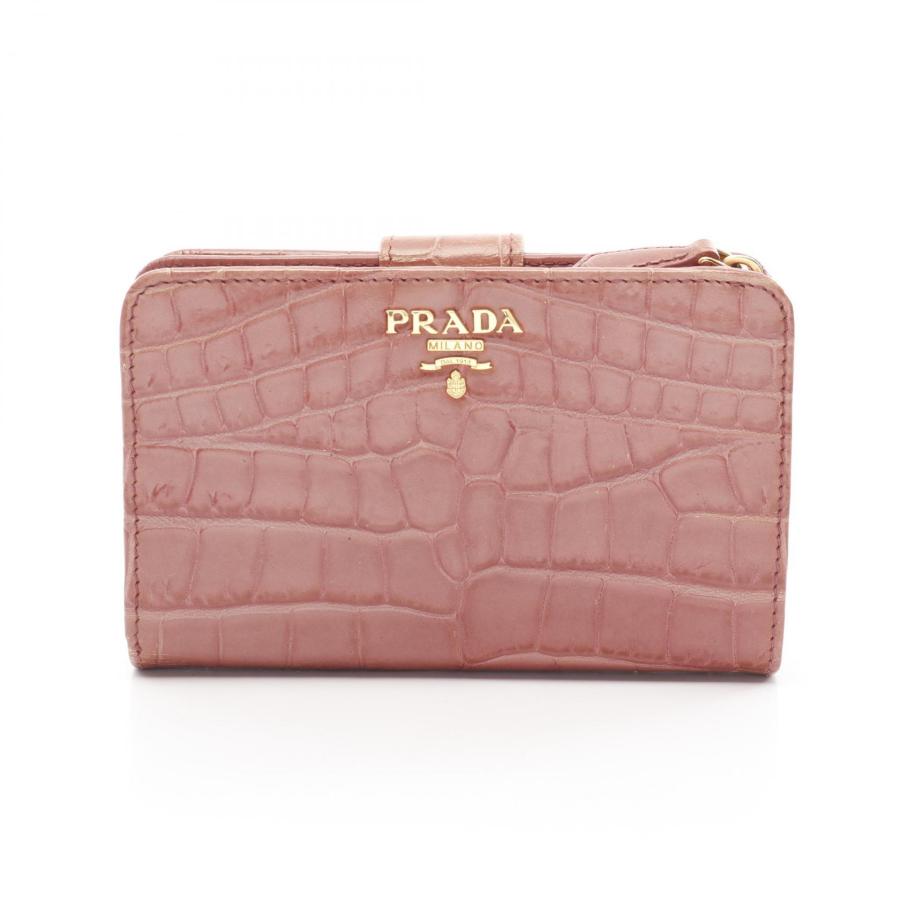 PRADA プラダ ST.COCCO ブランドオフ レザー 二つ折り財布 中古  