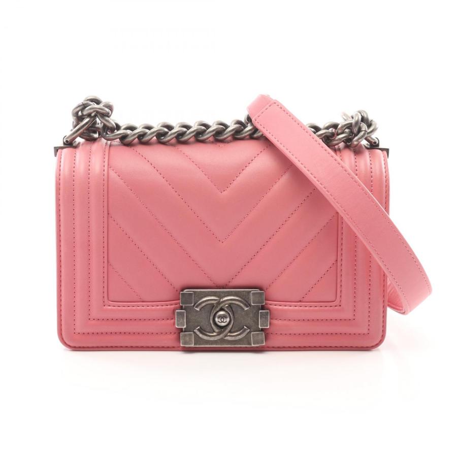 CHANEL シャネル ボーイシャネル スモール シェブロン Vステッチ  
