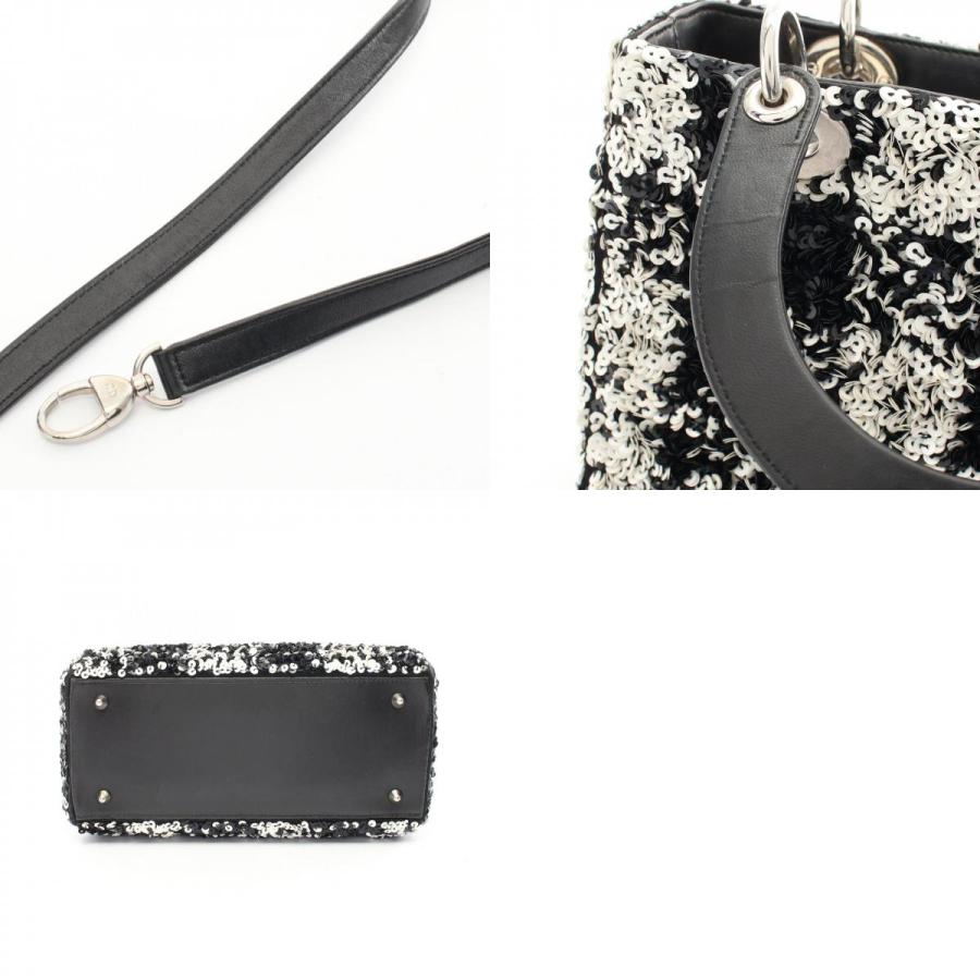 Dior レディディオール パテントレザー ハンドバッグ ブラック ディオール レディディオール パテント レザー ハンドバッグ