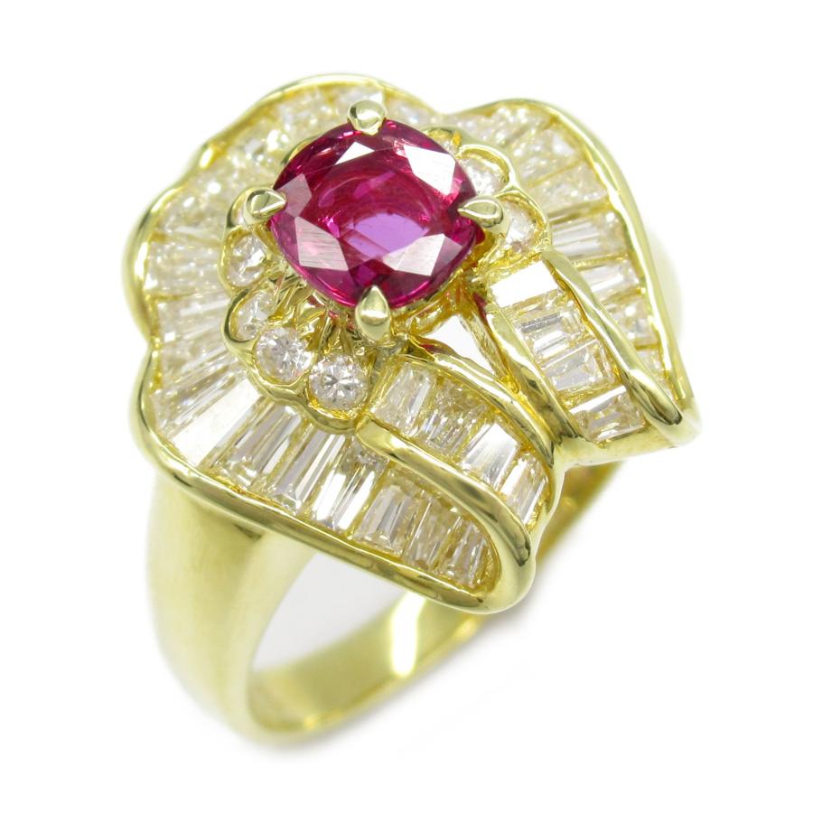 ジュエリー ルビー ダイヤモンド リング ブランドオフ JEWELRY K18