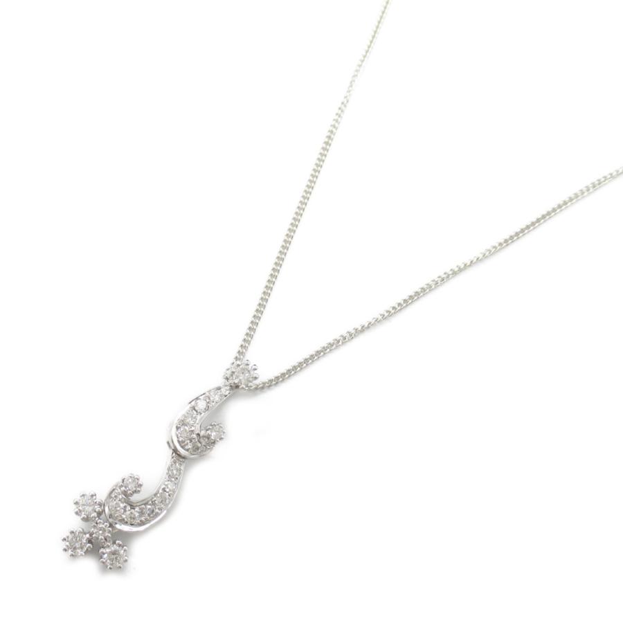 ジュエリー ダイヤモンド ネックレス ブランドオフ JEWELRY K18WG  