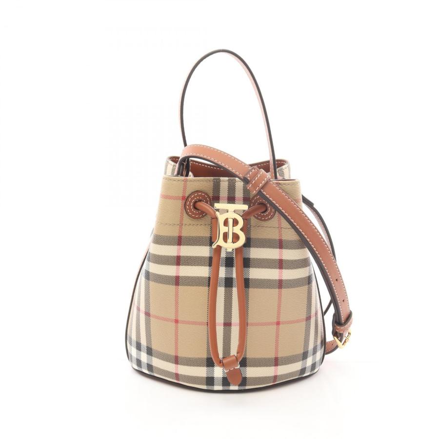 BURBERRY バーバリー TBロゴ バケットバッグ ブランドオフ PVC BURBERRY バーバリー TBロゴ バケットバッグ ブランドオフ PVC