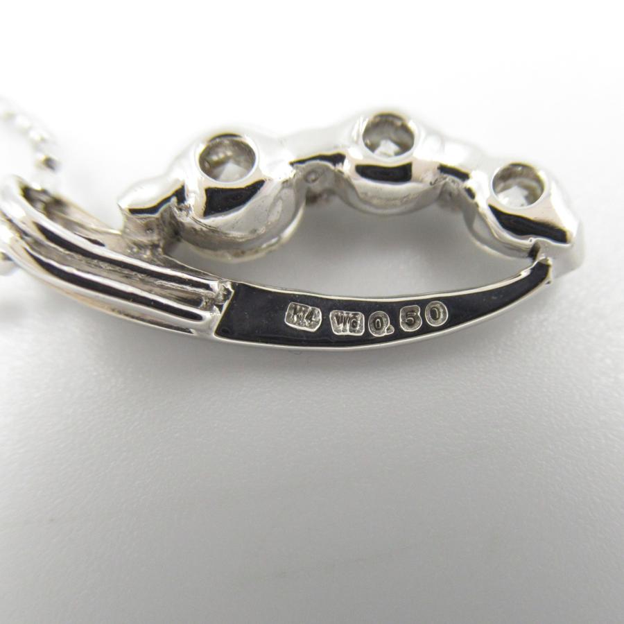 ジュエリー ダイヤモンド ネックレス ブランドオフ JEWELRY K14WG 中古  