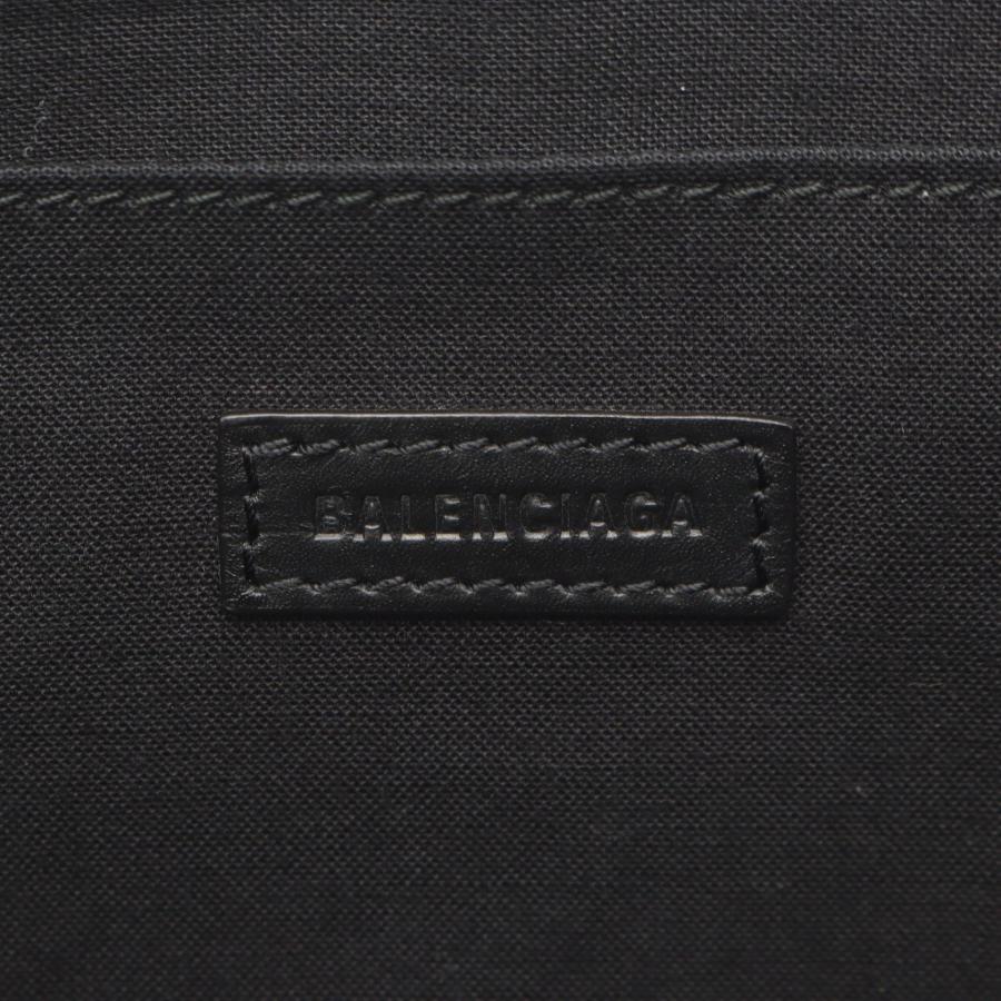 BALENCIAGA バレンシアガ ネイビークリップ L ブランドオフ キャンバス  