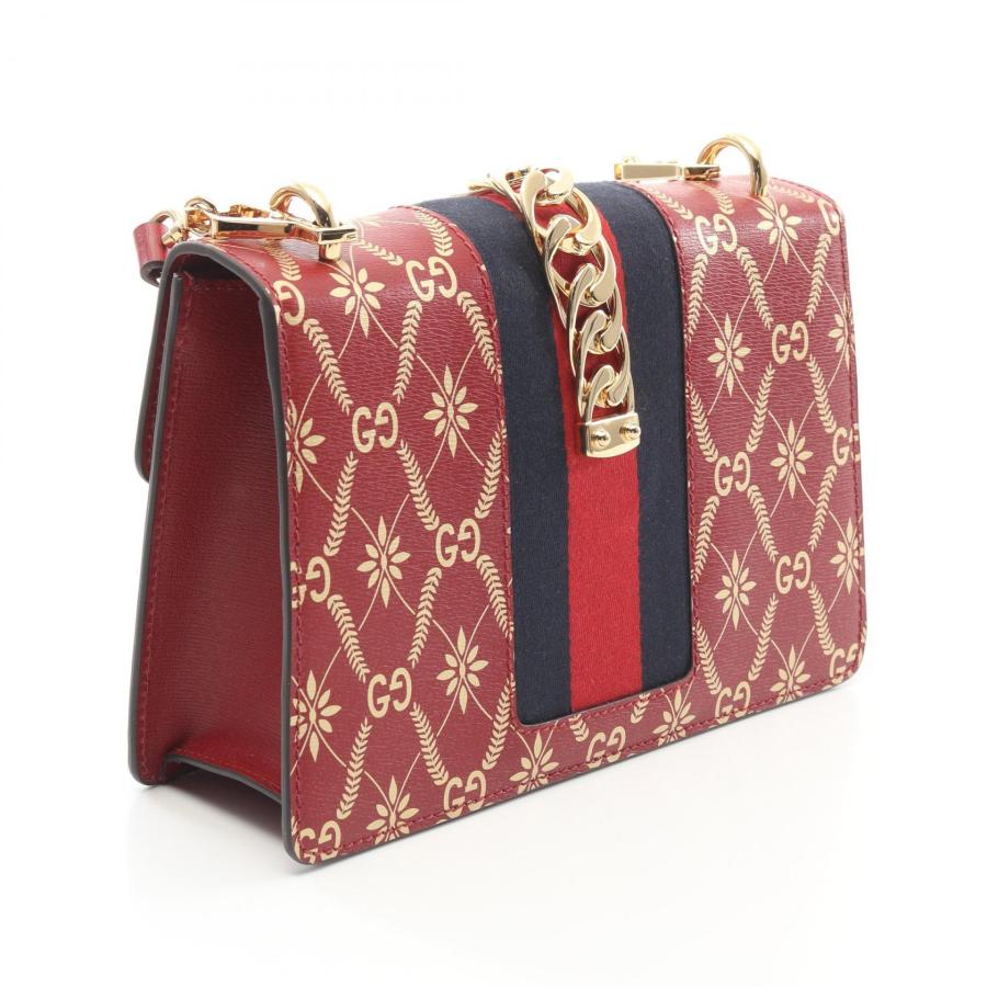 GUCCI（グッチ） シルヴィ シェリーライン GG柄 ブランドオフ レザー 