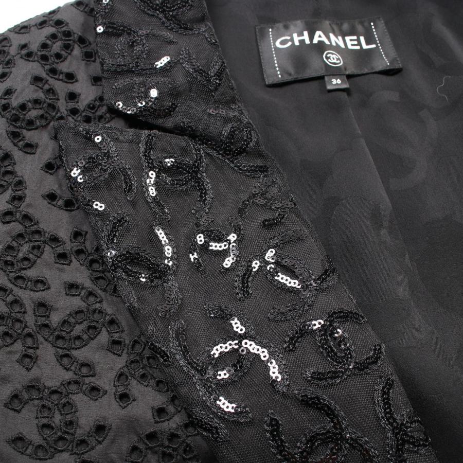シャネル ココマーク アイレット ブランドオフ CHANEL その他 その他ジャケット 中古 レディースの画像