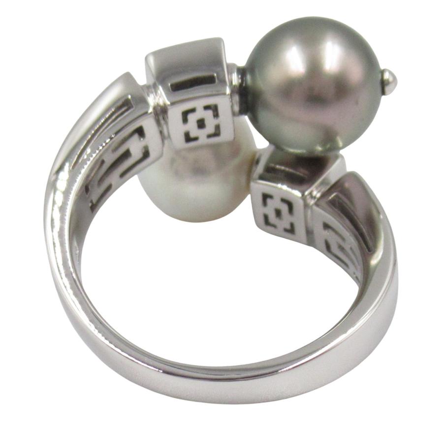 BVLGARI ブルガリ ルチア リング パール ダイヤ ブランドオフ K18PG  