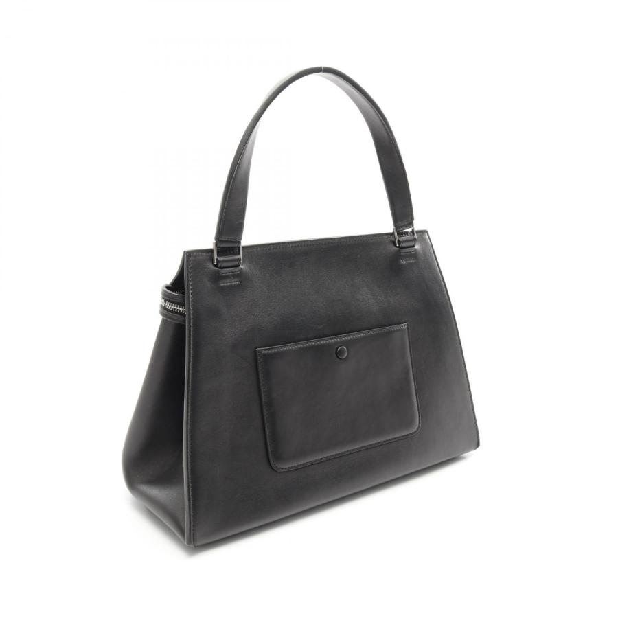 専用■セリーヌ エッジ ミディアム ウール カーフレザー ハンドバッグ ブラック CELINE（セリーヌ） EDGE MEDIUM エッジ ミディアム ブランドオフ