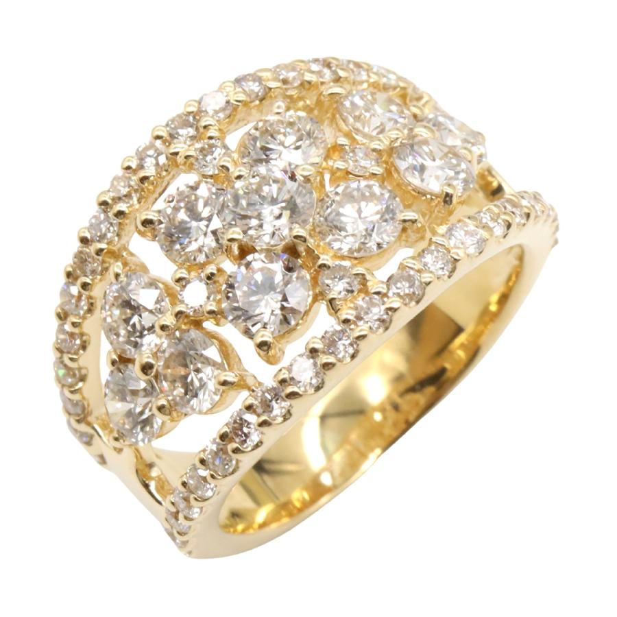 K18 ダイヤモンドリング　新品未使用品 ジュエリー ダイヤモンド リング ブランドオフ JEWELRY K18（イエロー