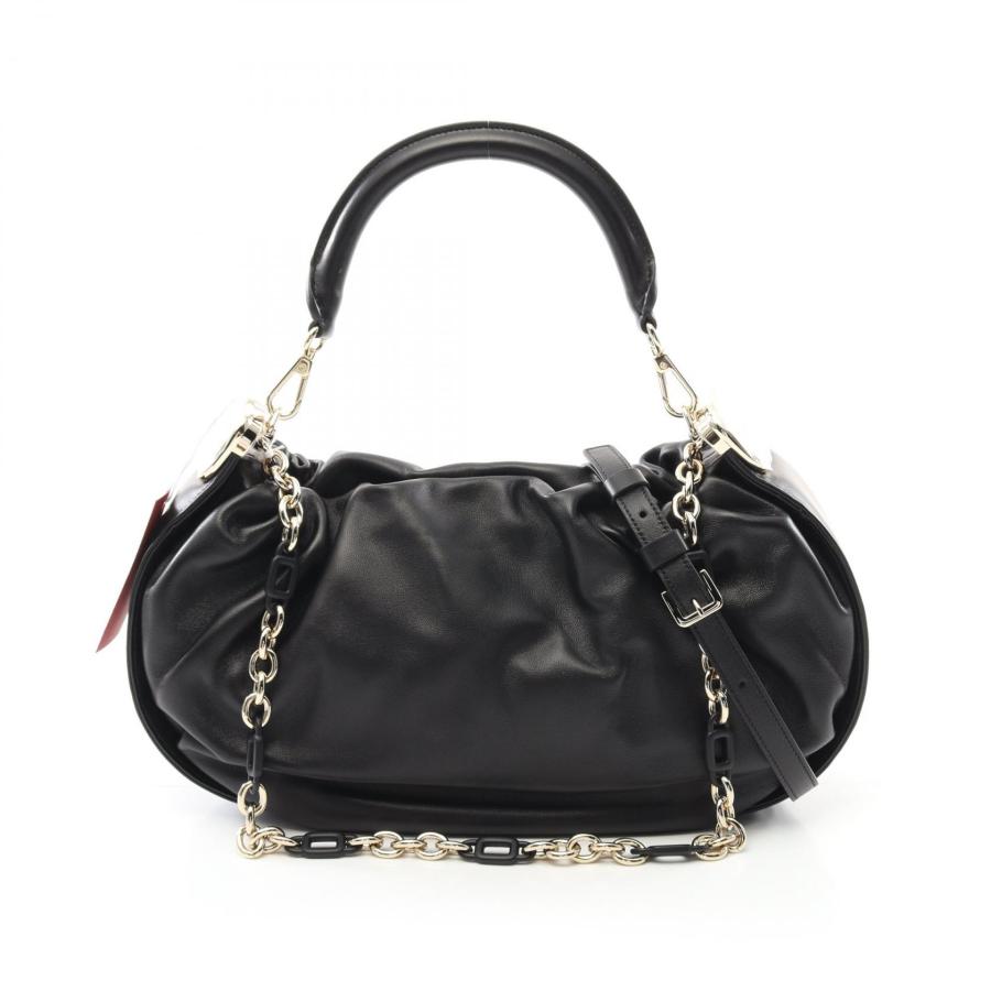 ロジェ ヴィヴィエ Roger Vivier ホーボー バッグ ミディアム ショルダーバッグ バッグ レザー レディース ブラック系 RBWAOGS0300YDRB999 【中古】 ROGER VIVIER - ロジェ ヴィヴィエ Roger Vivier ホーボー バッグ