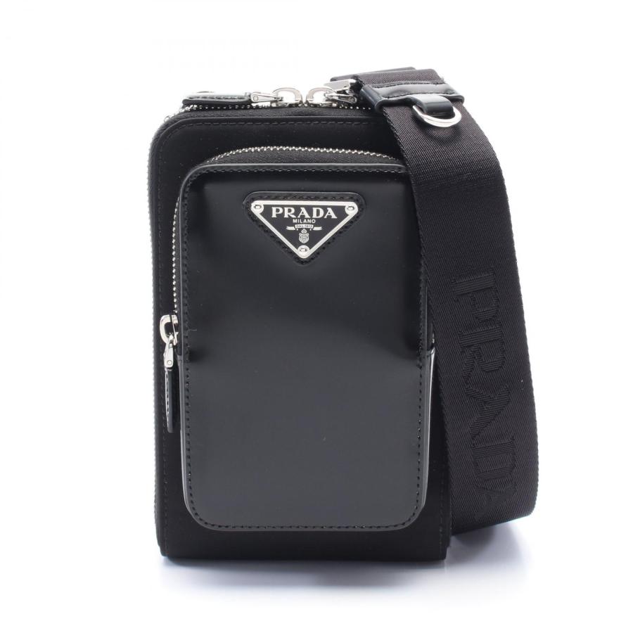 PRADA（プラダ） TESSUTO + SPAZZOL フォンケース ブランドオフ レザー