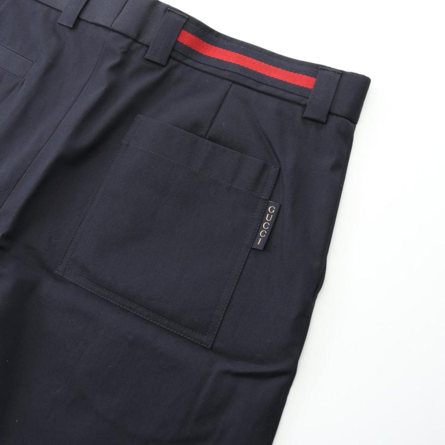 GUCCI ウェブ ストライプ コットンアンクルパンツ 668588 Z8AQY 【公式