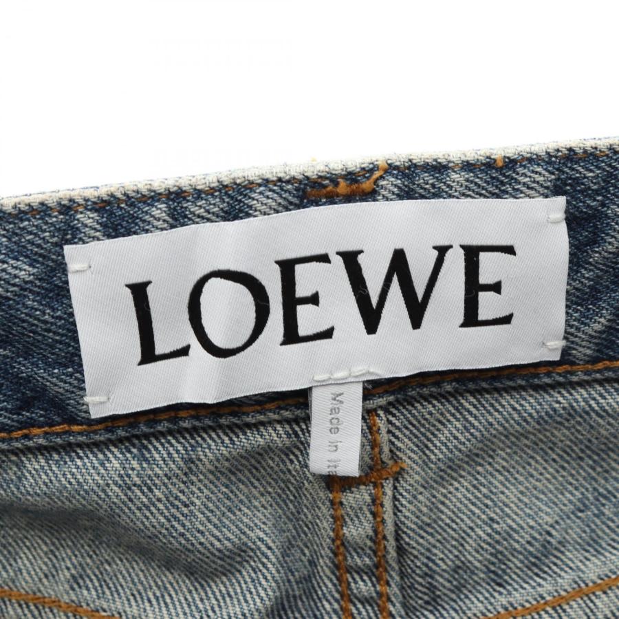 LOEWE（ロエベ） ワイドレッグジーンズ ウォッシュドデニム ブランド