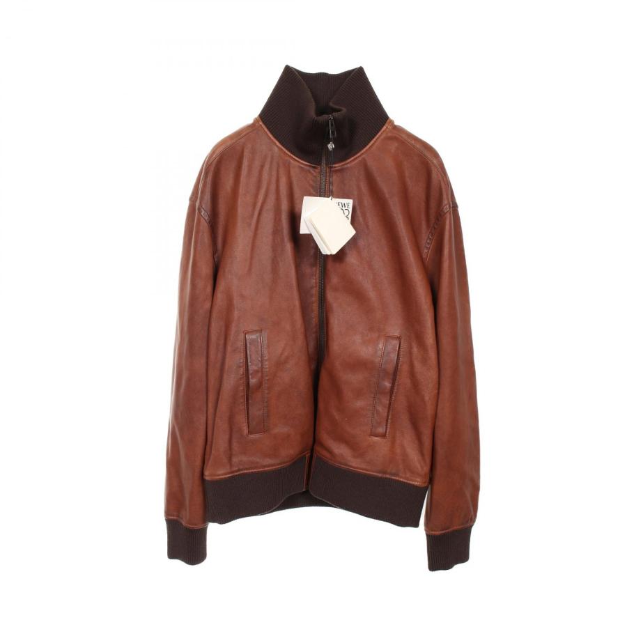 LOEWE（ロエベ） ブランドオフ レザー 革ジャン コットン/他 メンズ