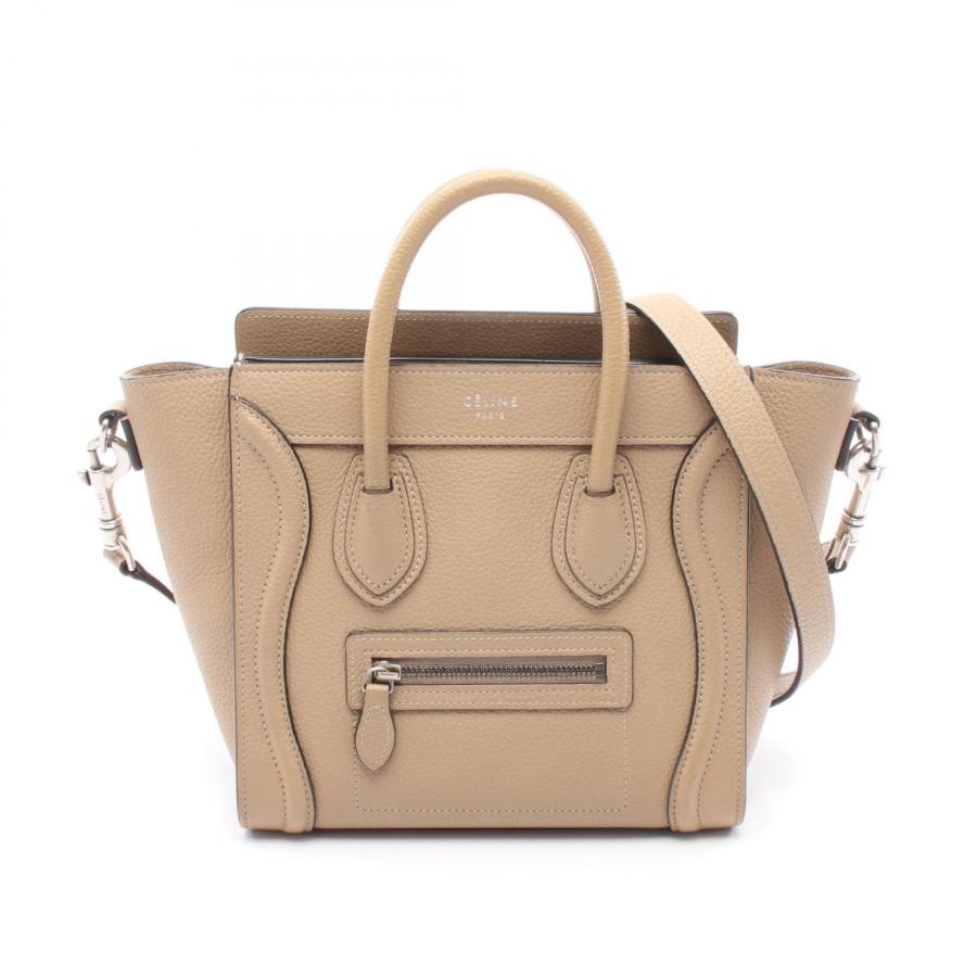 はな‼️美品! 本物CELINE　セリーヌ　ラゲージナノ CELINE（セリーヌ） ラゲージ ナノショッパー ブランドオフ レザー