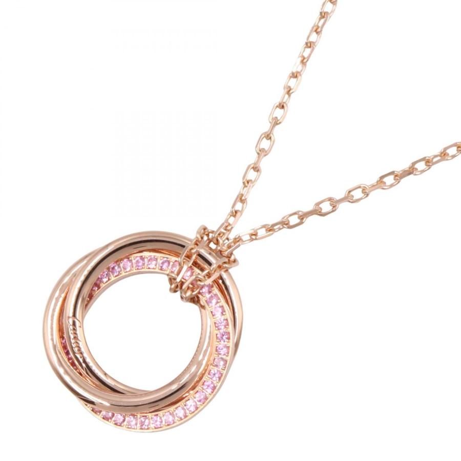 Cartier（カルティエ） トリニティ ネックレス ピンクサファイア