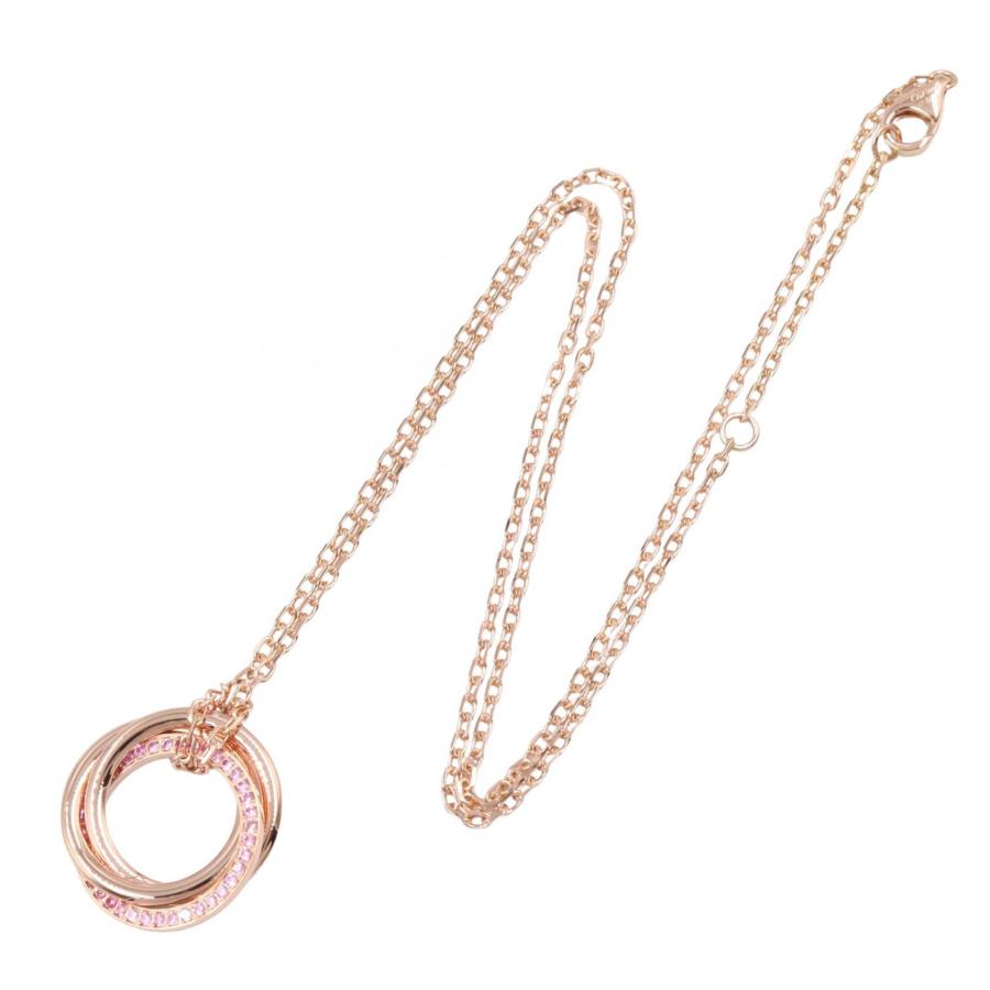 Cartier（カルティエ） トリニティ ネックレス ピンクサファイア