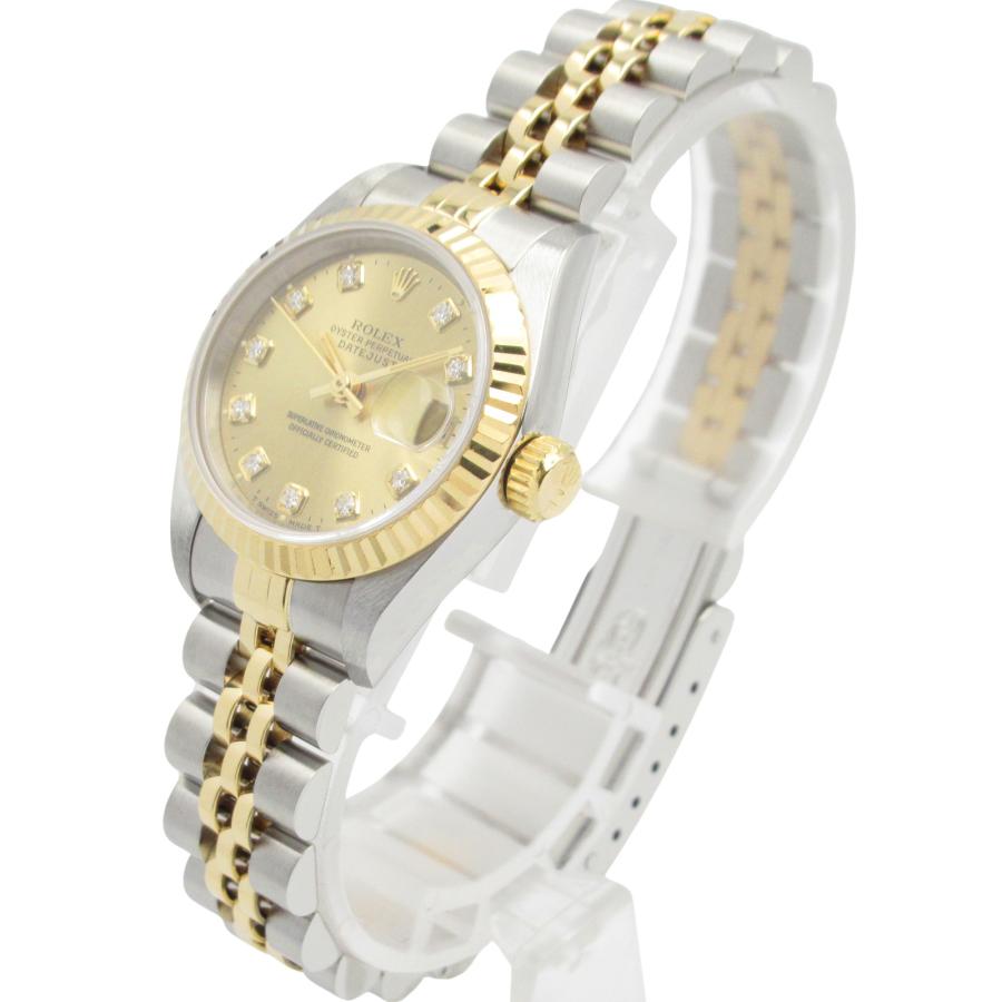 ♥ 出品 ROLEX（ロレックス） デイトジャスト 10Pダイヤ W番 ブランドオフ