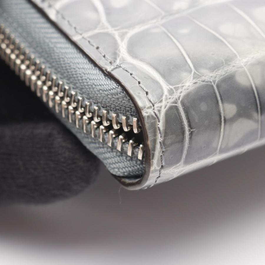 ルイ・ヴィトン ジッピーウォレット パドロック ブランドオフ LOUIS VUITTON ラウンド長財布 クロコダイル 中古 レディースの画像