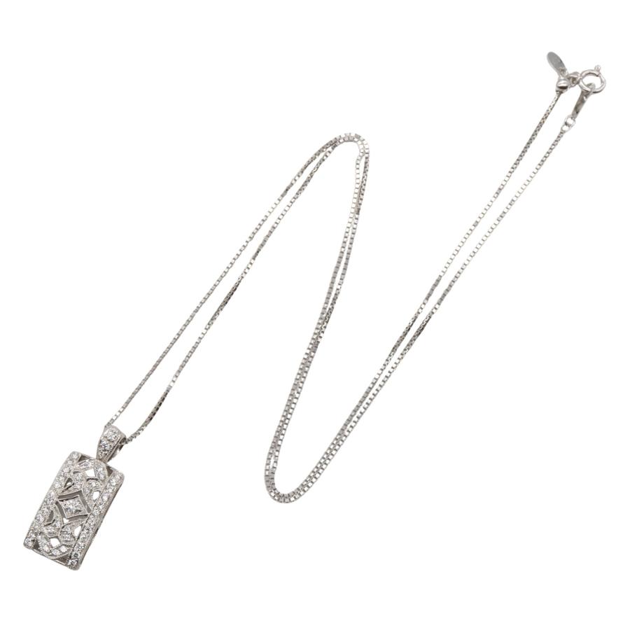 ジュエリー ダイヤモンド ネックレス ブランドオフ JEWELRY K18WG 