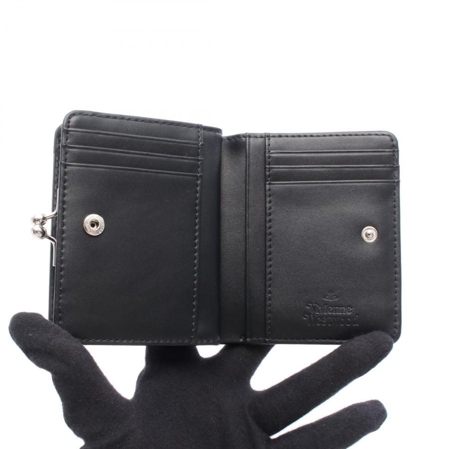 ヴィヴィアンウエストウッド Vivienne Westwood ANNIE WALLET WITH COIN POCKET オーブ 二つ折り財布 財布 PVC レディース ブラック系 51010055S000RN405 【新品】 ヴィヴィアンウエストウッド レッドレーベル ANNIE WALLET WITH COIN