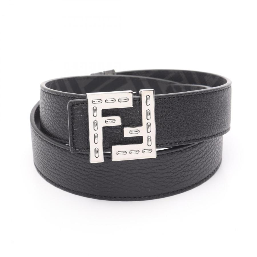 フェンディ FFスクエア ブランドオフ FENDI レザー ベルト レザー メンズの画像