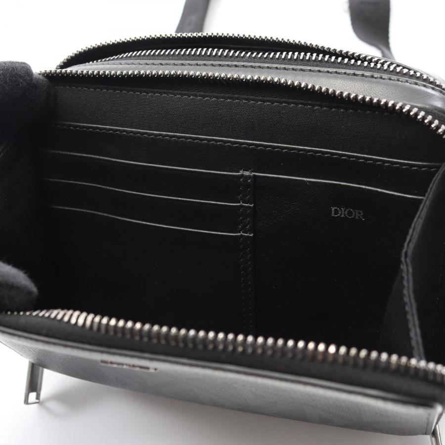 Diorダイヤモンド メッセンジャー ポーチ ショルダーバッグレザー ブラック系 ディオール メッセンジャー ポーチ CDダイヤモンド ブランドオフ Dior