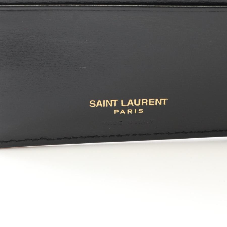サンローランパリ タイニー カサンドラ ブランドオフ SAINT LAURENT PARIS レザー 二つ折り財布 レザー メンズの画像