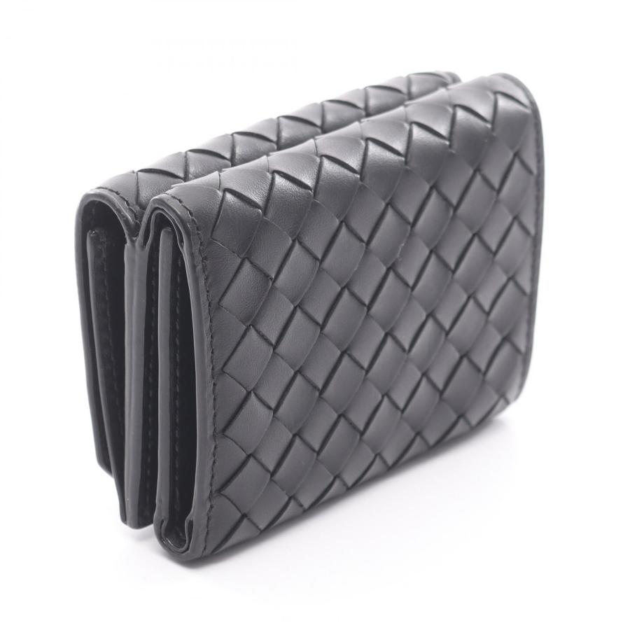BOTTEGA VENETA ボッテガヴェネタ/イントレチャート/3つ折り財布/ブラック/ダークグレー/515385VO0B2/Aランク/64【中古】 ボッテガヴェネタ イントレチャート ブランドオフ BOTTEGA VENETA