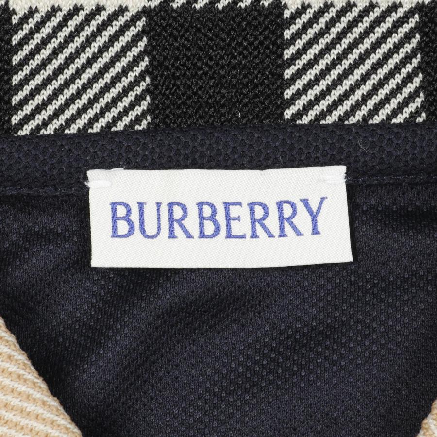 BURBERRY（バーバリー） 襟チェック ブランドオフ コットン ポロシャツ