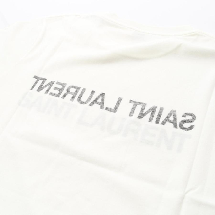 美品 サンローラン 半袖Tシャツ リバースロゴ レディース M サンローランパリ リバースロゴ ブランドオフ SAINT LAURENT PARIS